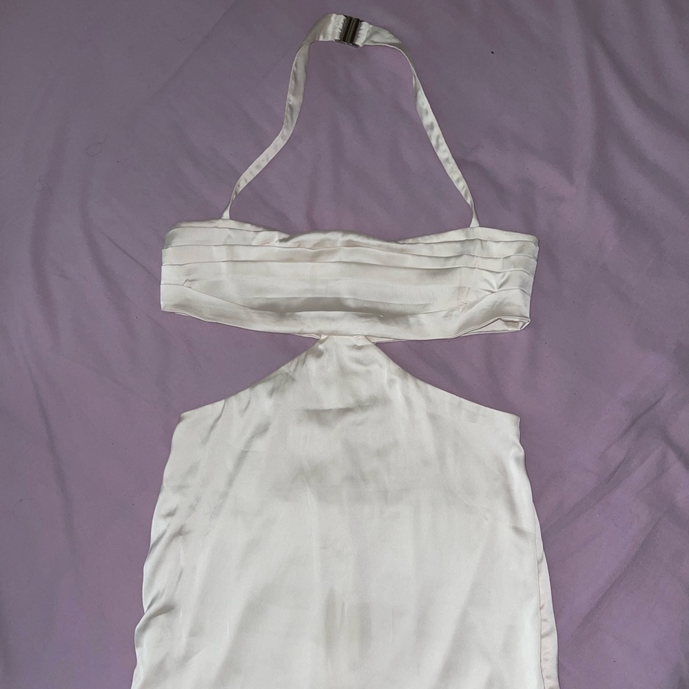Oh Polly Cut Out Halter Mini Dress